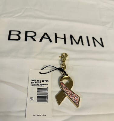 NWT Brahmin Breast Cancer Association Pixie Dust Melbourne Bag Charm