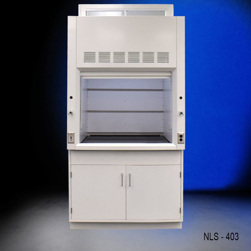 4' Chemical Fume Hood w / General Storage Cabinets / Epoxy Top / E2-016