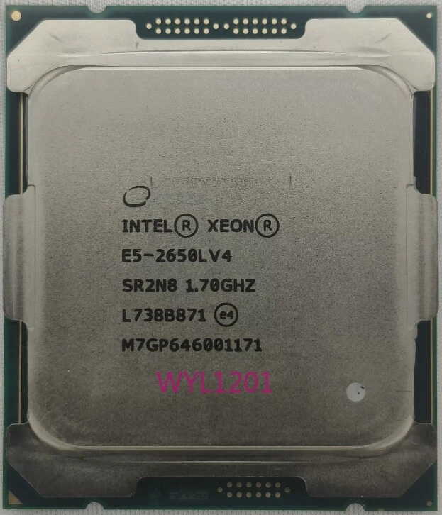 Intel Xeon E5-2650L V4 SR2N8 1.7GHz Fourteen 14-Core LGA 2011-3 CPU Processor - Image 3 of 4