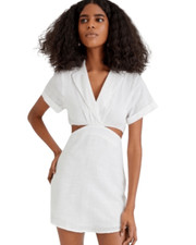 NWT Cider White Cut Out Mini Dress Med