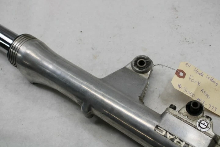 Suspensión horquilla completa izquierda 1984 Honda motocicleta OEM Goldwing GL1200A Foto 2 de 4