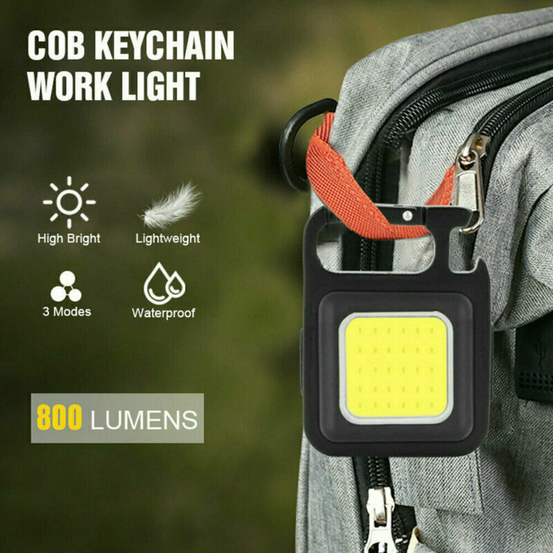 800 Lumens Mini COB Flashlights Bright Rechargeable Keychain Small Flashlight - Picture 10 of 14