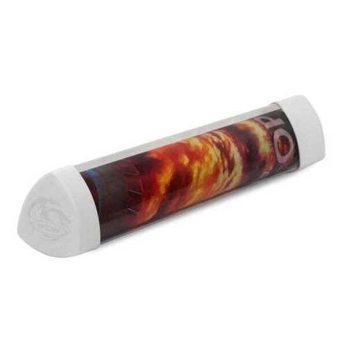 1 BCW Clear Tri-oval Playmat Tube With 2 White Dice and Caps - Picture 3 of 4