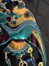  lunch At The Ritz Vintage Belt. ocean Blue Theme