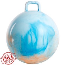 UandC Planet Hopper Ball 18 inch Bouncy Ball Kids 3-6 Clouds Pump