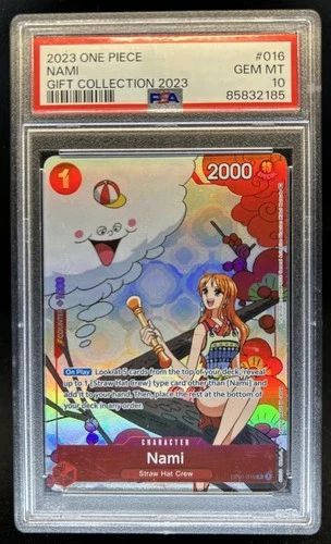 2024 One Piece The Best Nami Rare Gift #OP01-016 PSA 10 GEM MINT