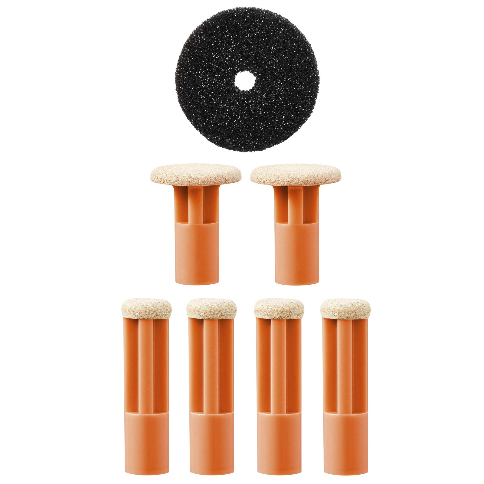 Disque de remplacement orange grain grossier pour manucure et pédicure de précision