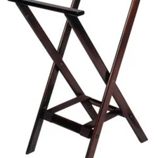 Wood Tray Stand, Deluxe Tall Height, Open Top, 18-1/2"W x 17"D x 38"H
