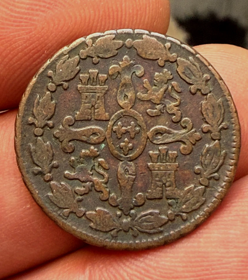 Espagne , 4 Maravedis Charles III 1777 ! 5,19 g - Photo 2/3