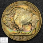 1938 D Buffalo Nickel 5C (MS UNC) RAINBOW TONED!!!