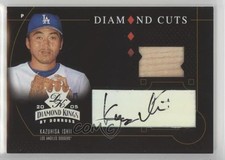2005 Donruss Diamond Kings Cuts Bats Signatures 2/10 Kazuhisa Ishii Auto 06bg