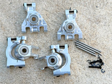 7075 Sterzo anteriore in alluminio + mozzo C e porta asse posteriore per TRAXXAS JATO 4X4 VXL