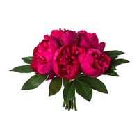 Kunstblume Peonienbouquet, Farbe Cerise, HöHe Ca. 32 Cm