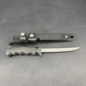 CUTCO The Fisherman's Solution Fishing Knife Scaler Hook Remover w/ Sheath 6"