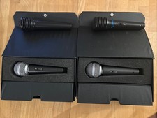 4 Karaoke Dynamic Mics w/cables in very good condition. Details in description