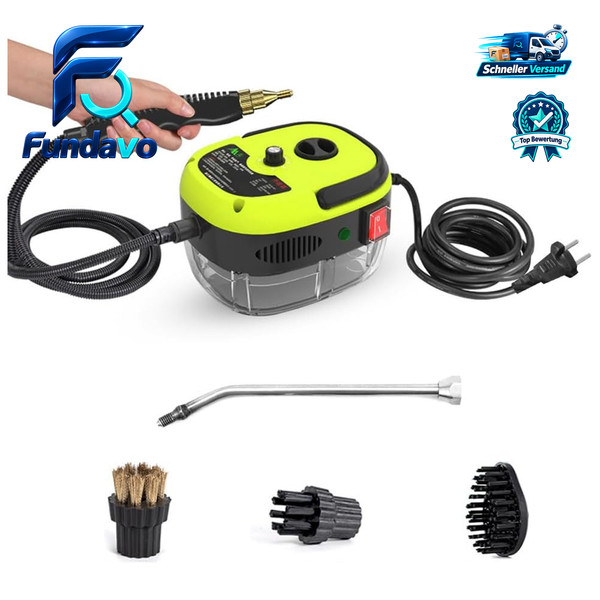 Dampfreiniger 2500W Tragbar Hochtemperatur Druckdampfreinigung Mit BüRstenköPfen-image
