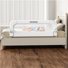 Folding Bed Rail for Toddlers,Baby Bed Rail Guard with Reinforced Anchor Safe...