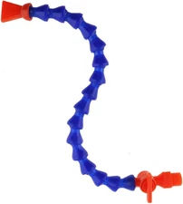 1/2’’ Coolant Hose 40cm, Flat Nozzle Flexible Tube w/ Switch Valve for CNC Lathe