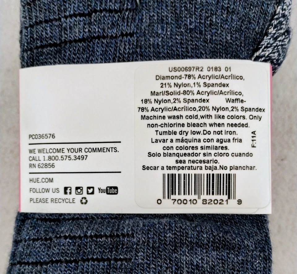 Calcetines hasta la rodilla elásticos bota alta tejida acogedora súper suaves para mujer, paquete de 4 nuevos con etiquetas Foto 3 de 4