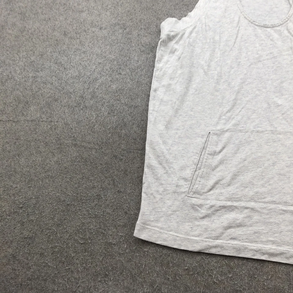 Camiseta sin mangas Nike Sportswear para mujer pequeña gris con capucha sin mangas atlética gimnasio sudadera con capucha Foto 2 de 4