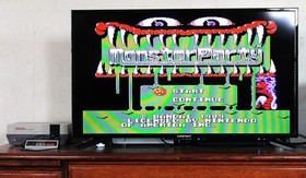 Monster Party (Nintendo NES, 1989) Complete w/Box, Sleeve & Book , Tested/Works