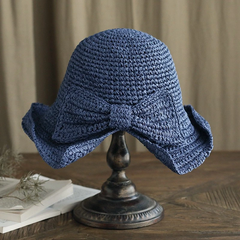 Blue Straw Bucket Hats for Women for sale | eBay