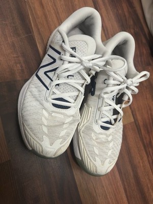 New Balance US Men s Size 9-wide FuelCell 996v5 White Navy Blue Tennis Shoes
