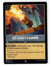 Disney Lorcana Ursula's Return RLS Legacy's Cannon 202/204 Rare NON-FOIL