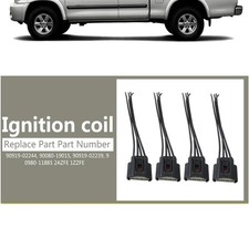 4x Ignition Coil Pigtail Connector Harness for 2001-2008 Toyota RAV4 Corolla L4