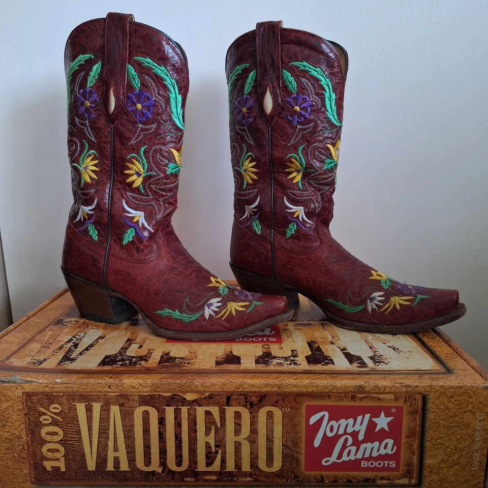 Botas vaqueras de cuero para mujer Tony Lama Foto 2 de 4