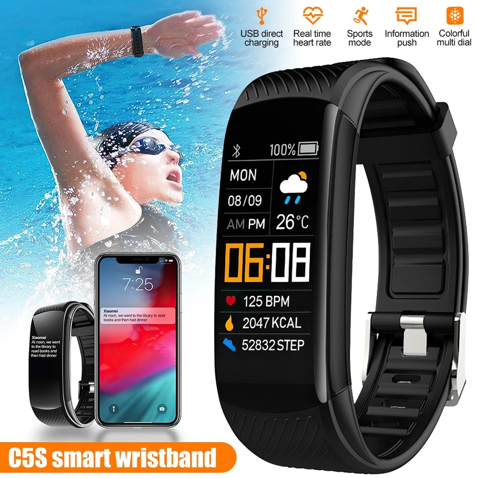 Fitness Smart Watch Activity Tracker Heart Rate For Women Men Oxygen BP Monitor - Image 2 of 4