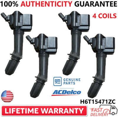 x4 OEM GM ACDelco Ignition Coils For 2016-2018 Chevrolet Buick GMC, H6T15471ZC