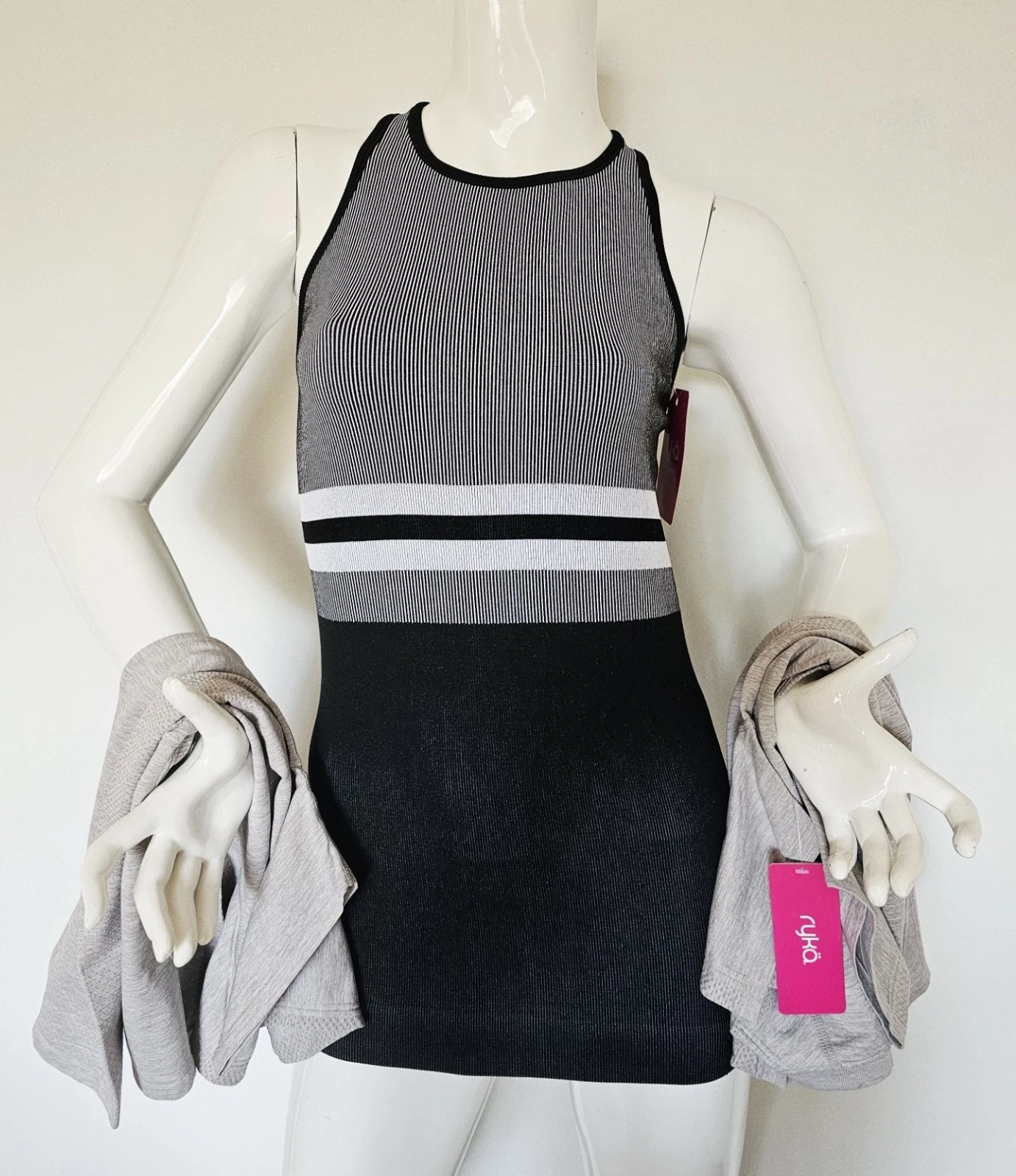 Activewear 3-PACK RYKA QUICK DRY T-SHIRT & TANK 4-WAY STRETCHING Womens Size M-L