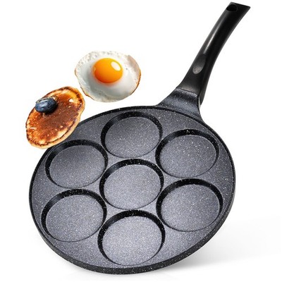 Spiegeleipfanne Granit 26cm 7 Löcher BASIC LINE Pfanne Pancake Antihaft