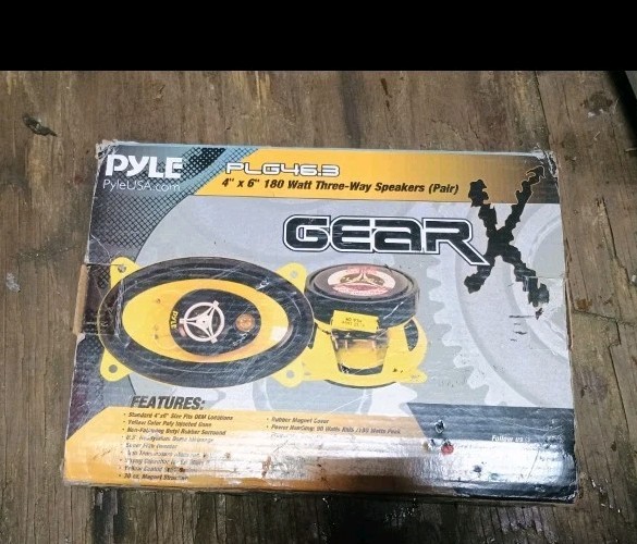 Pyle USA PLG46.3 4x6 180 Watt 3 Way Speakers Car Audio