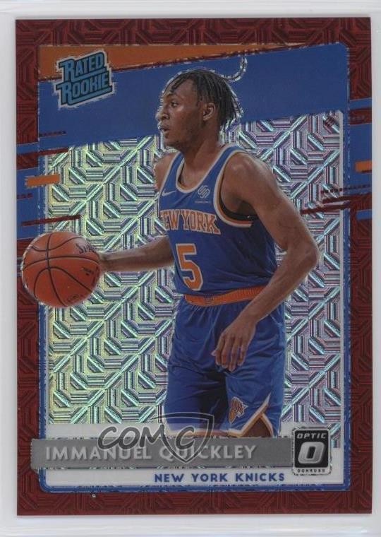 2020 Donruss Optic Rated Choice Red Prizm 63/88 Immanuel Quickley Rookie RC 00ma