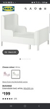 IKEA Busunge Extendable Kids Bed White