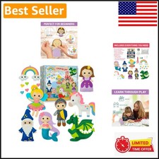 Magical Sewing Kit for Kids - 165 Piece Easy Craft Set for Beginners Ages 7-12