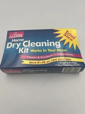 Custom Cleaner Home Dry Cleaning Kit Trial Size Vintage 1999 NOS 2 Garments