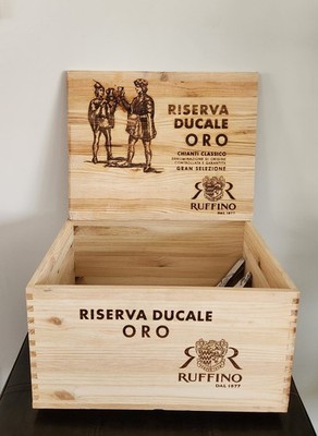 Riserva Ducale Oro Chianti Classico Ruffino Wine Crate Holds 6 Bottles