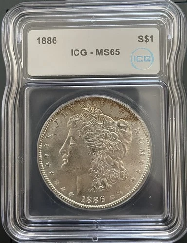 MS65 1886 Silver Morgan Dollar ICG MS65 Better Date