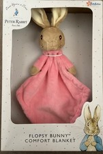 Image of New: Flopsy Bunny Peter Rabbit (Beatrix Potter) Comfort Blanket - boxed