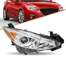 For 2014 2015 2016 Mazda 3 Projector Clear Halogen Right Passenger Headlight RH