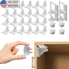 Magnetic Cabinet Locks Childproof Toddler Baby proof Drawer Door Safety Latches