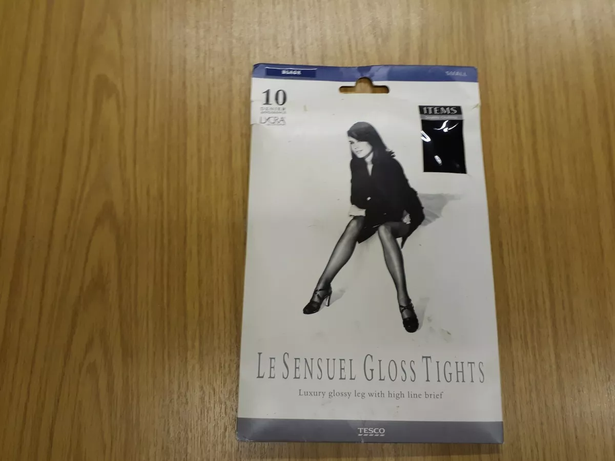 Tesco Small Black 10 Denier LE Sensuel Gloss Tights