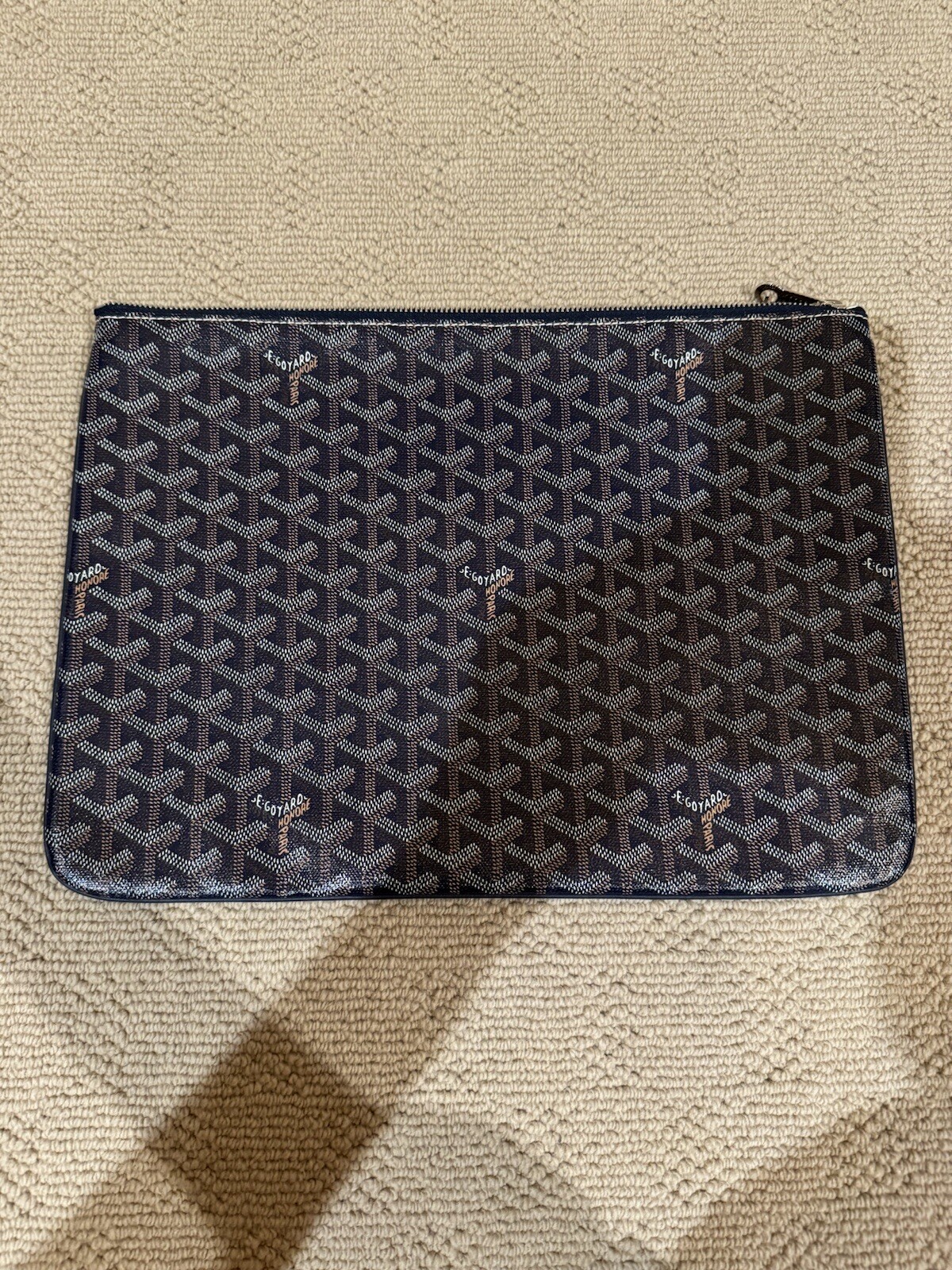 GOYARD Senat Pouch GM Navy Gem