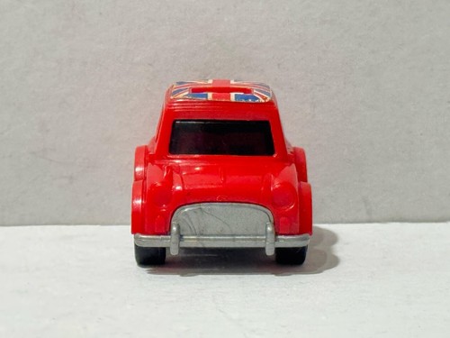 Vintage Choro Q Red Classic Mini Cooper Coupre UK British Flag Japan Union Jack - Picture 4 of 10