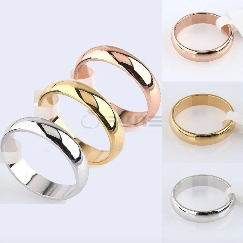 Stainless steel hotsell ring gold