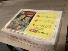 original 1960 PLAY-DOH Fun Factory, 20 piece deluxe set. w rare WOOD-DOH cans