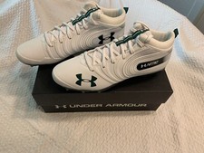 Under Armour Men's S 13 UA Team Nitro Mid Wide MC Football Cleats White 3021426